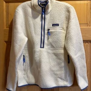 Patagonia retro pile White Fleece Pullover